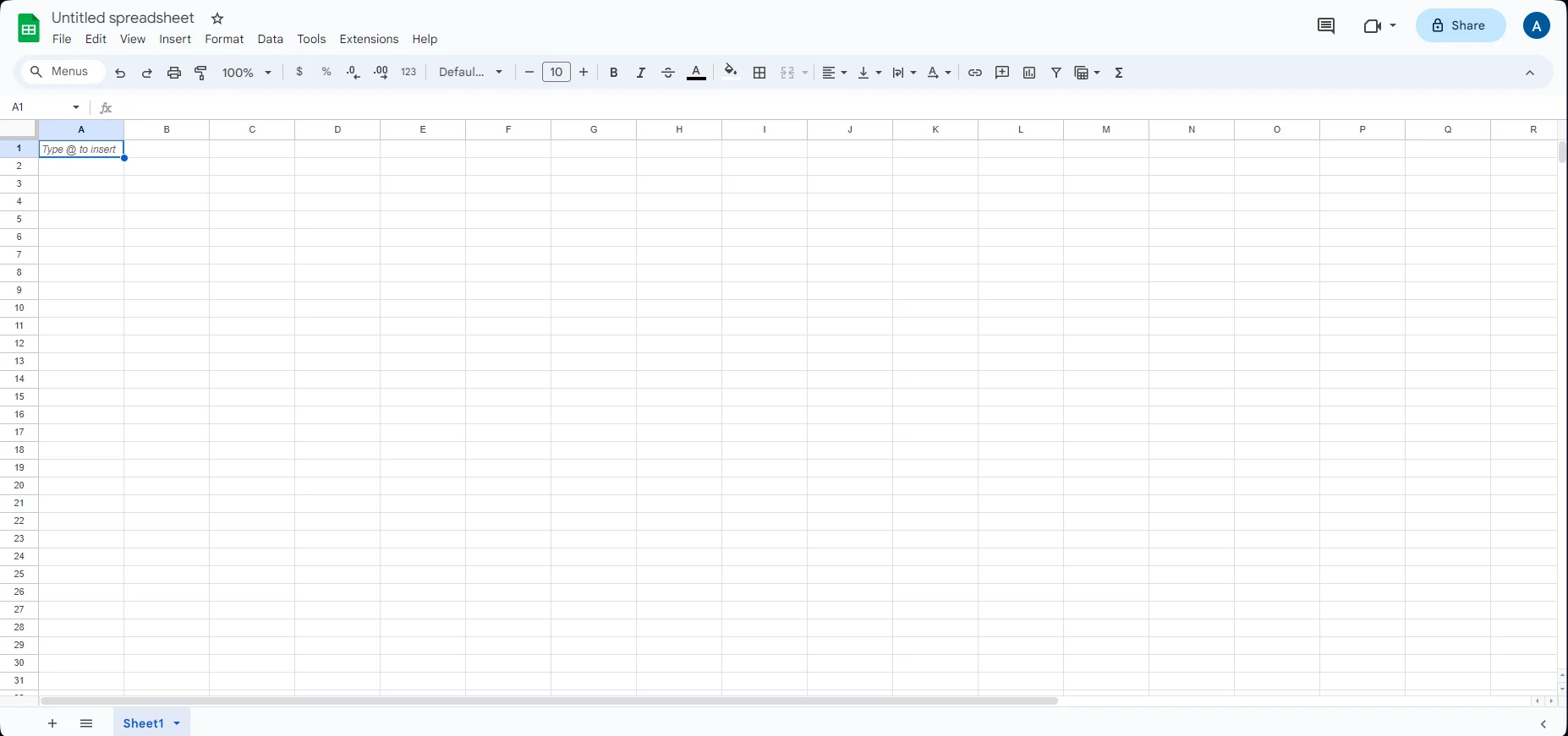 google sheets