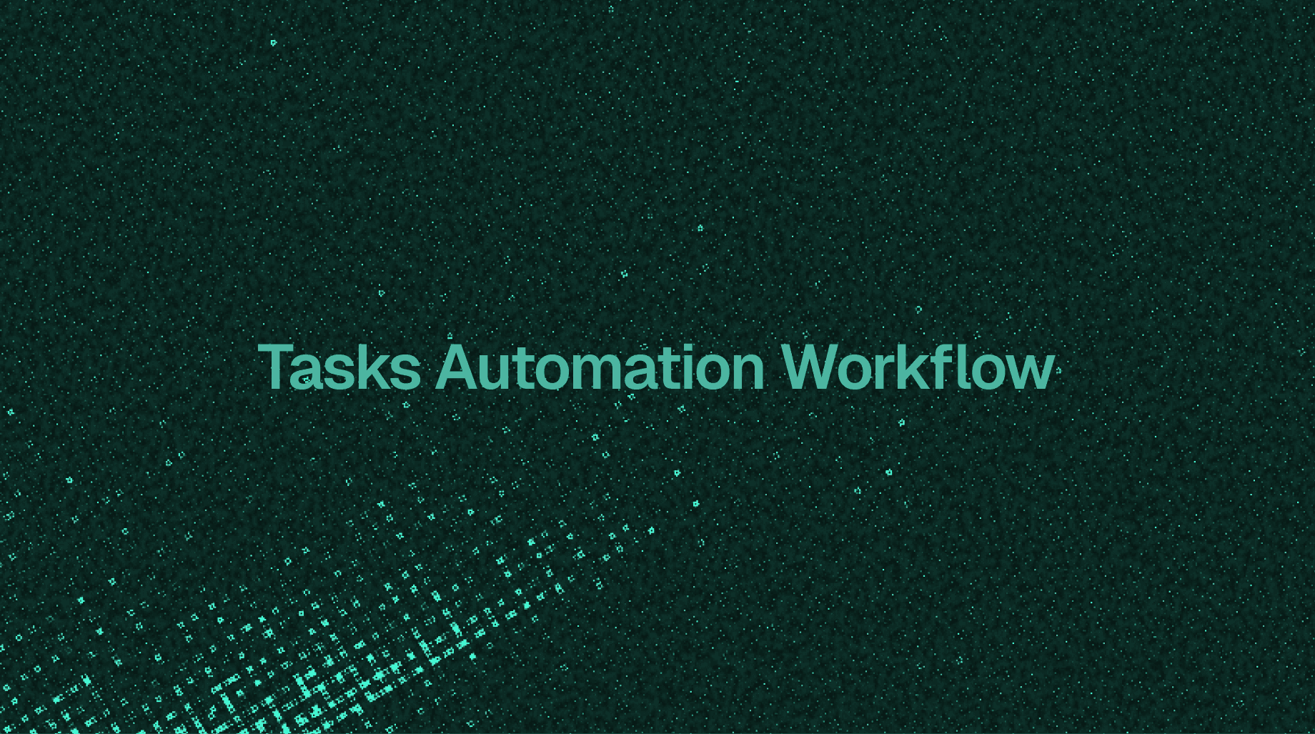 Tasks automation workflow illustration