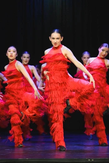 Group of dancers on stage