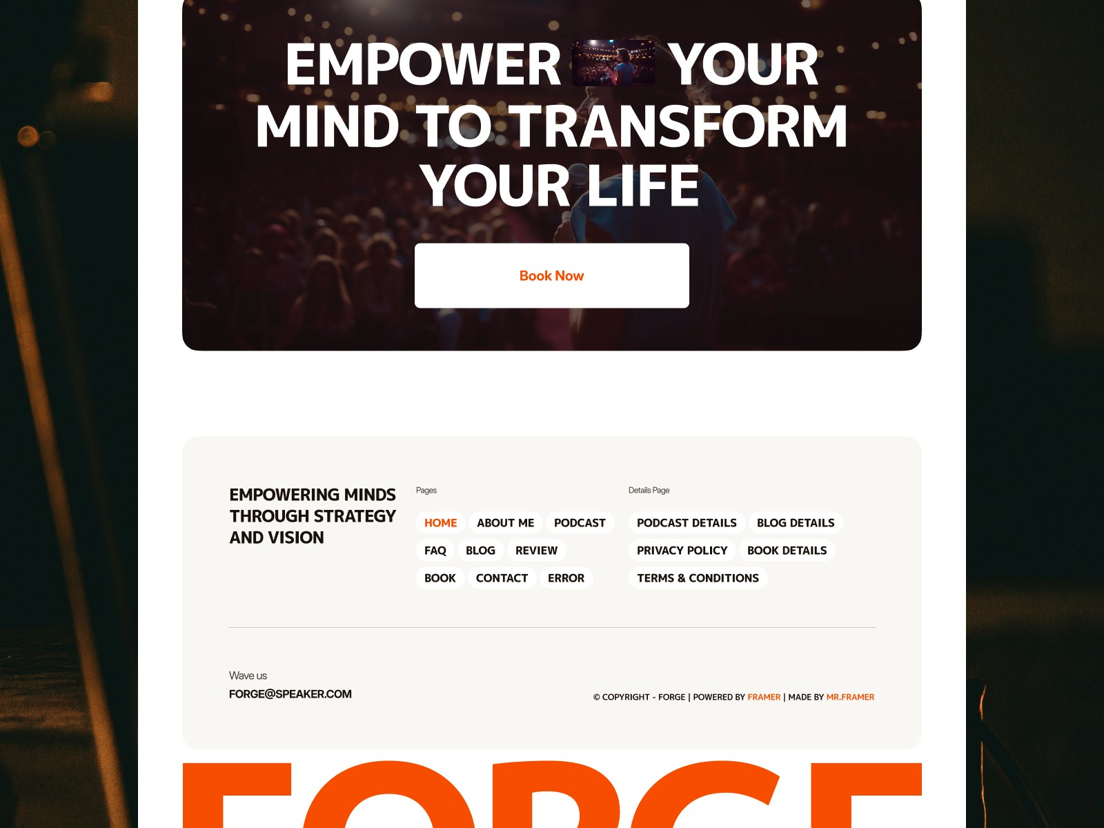 FORGE RHODES — 黑白极简现代作品集网站设计灵感