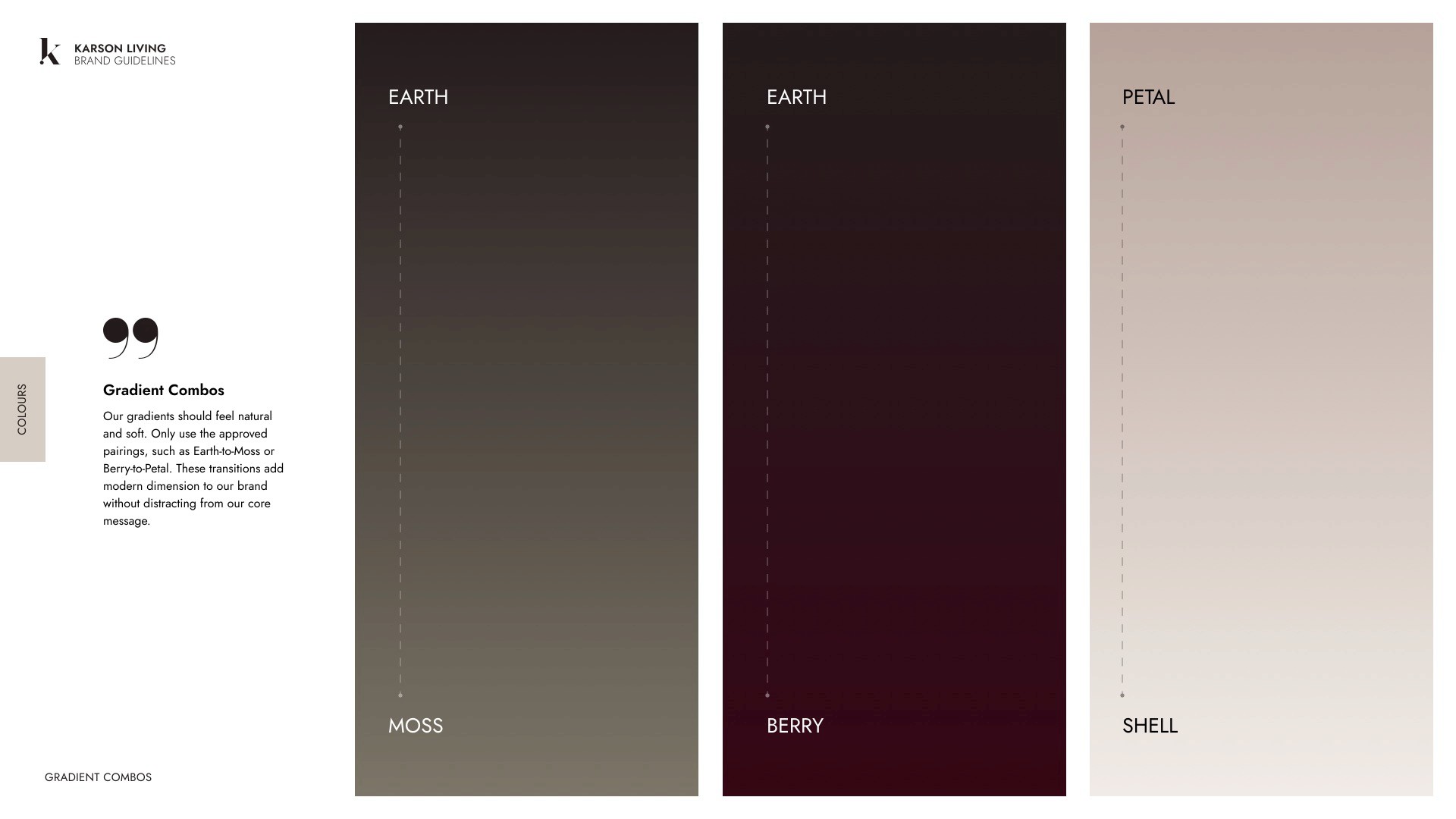 karson living gradient colourways