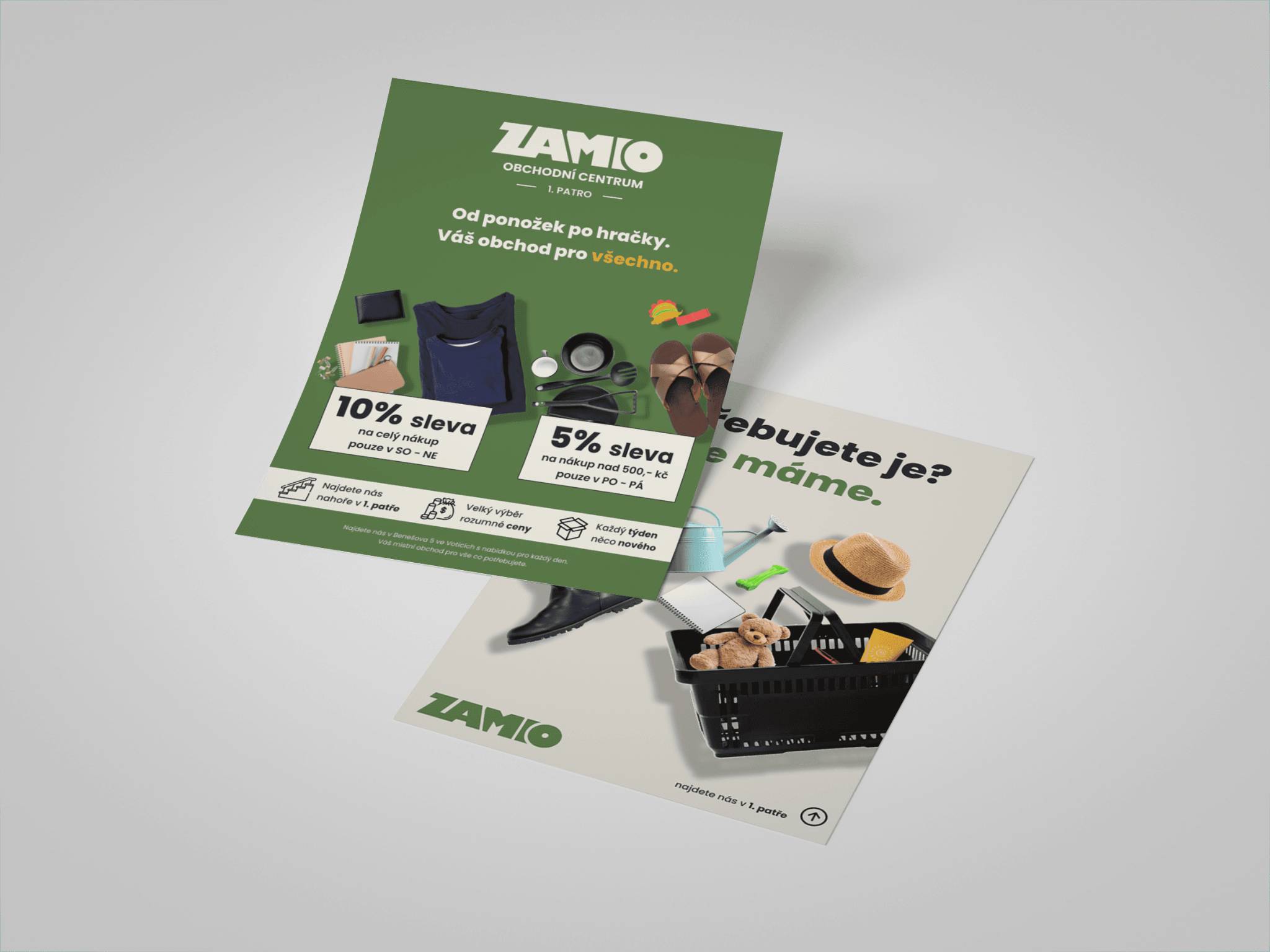 Dočasný vizuál projektu Zamio — 03 Plakáty