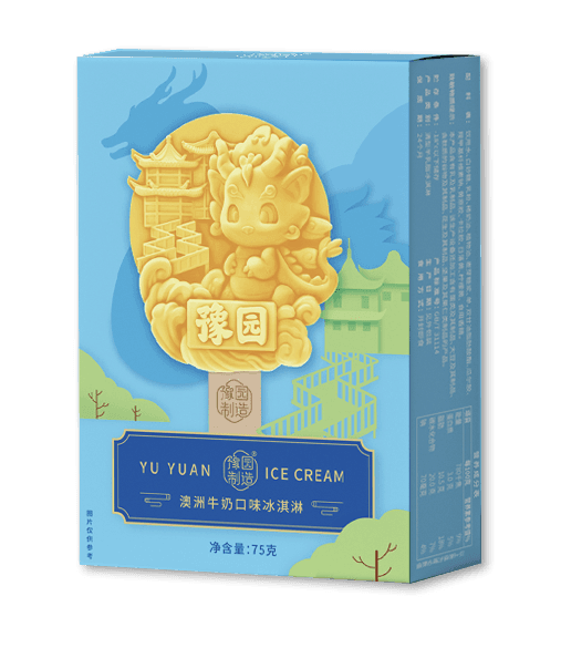 An example of ice cream packaging design