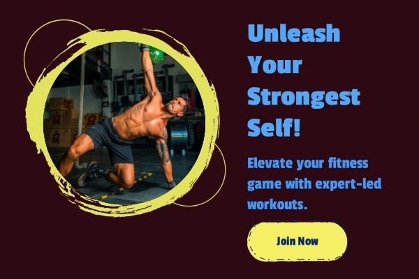 Instant banner design for gym and fitness  generated with Sivi AI