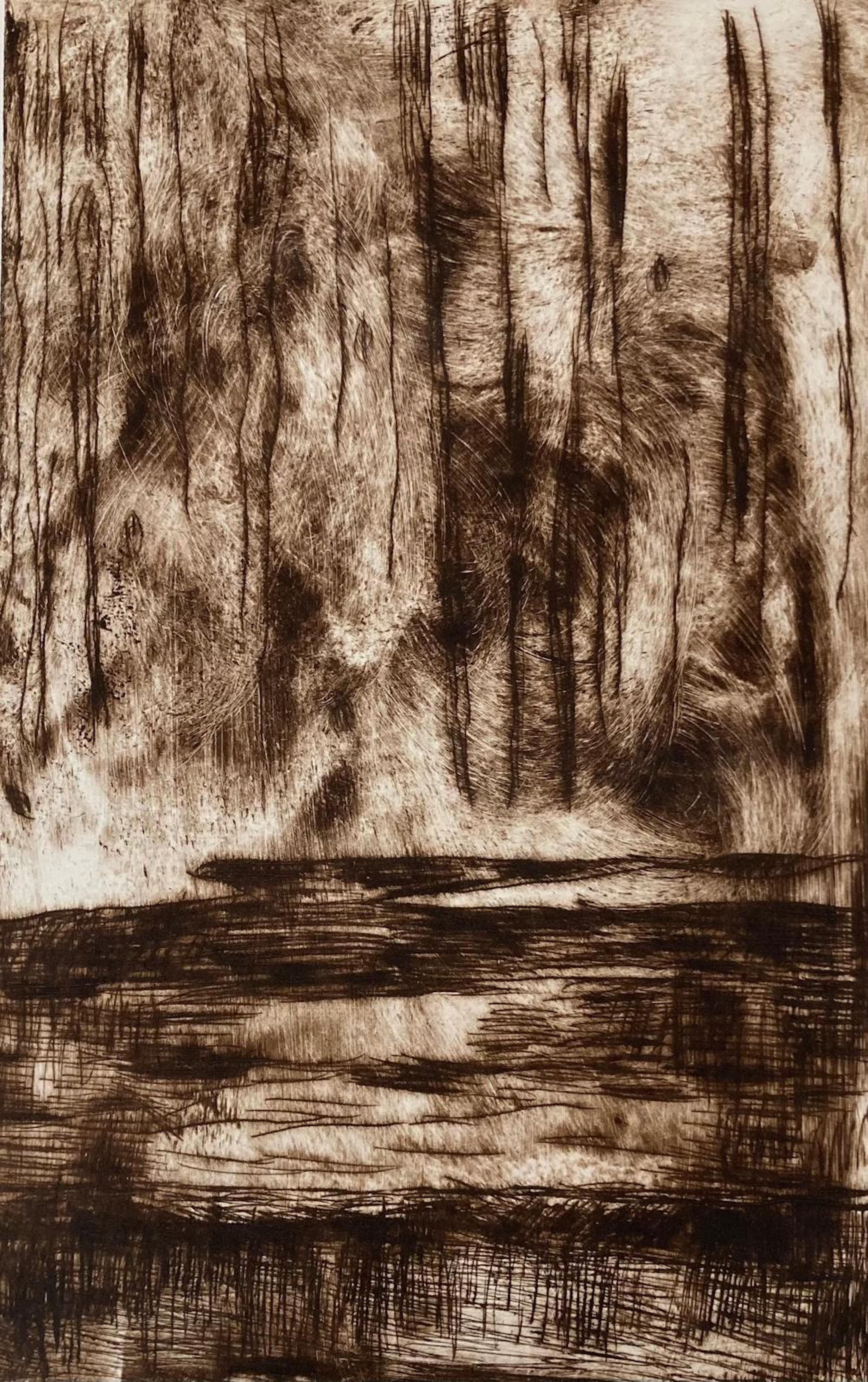 The Cave to Nowhere | kleurpotlood en water | A3