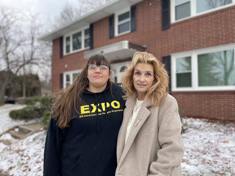 Deandrea Hardman, left, and Marianne Oleson of EXPO.