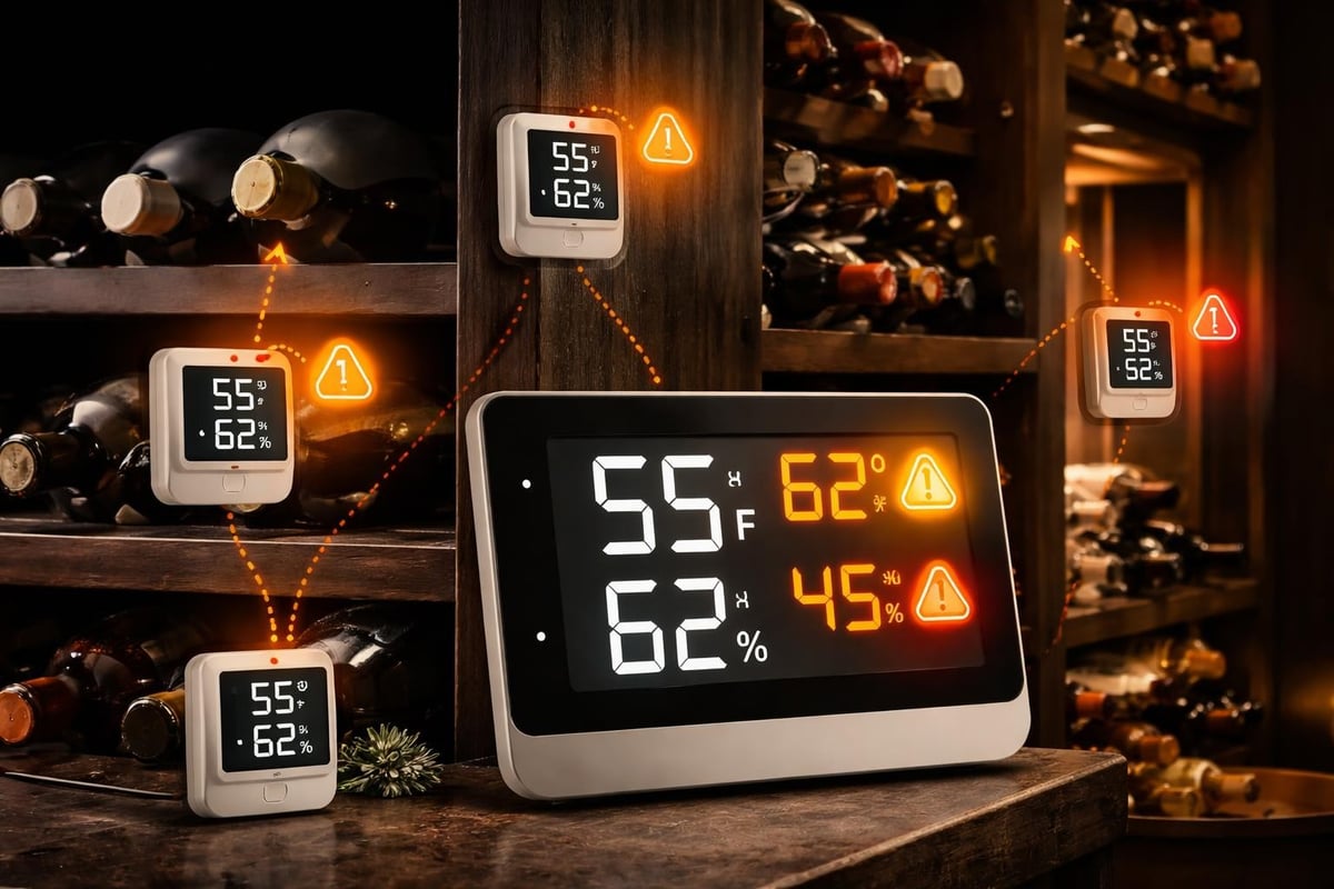 Wine cellar climate monitoring