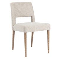 Gray Upholstered Dining Chair