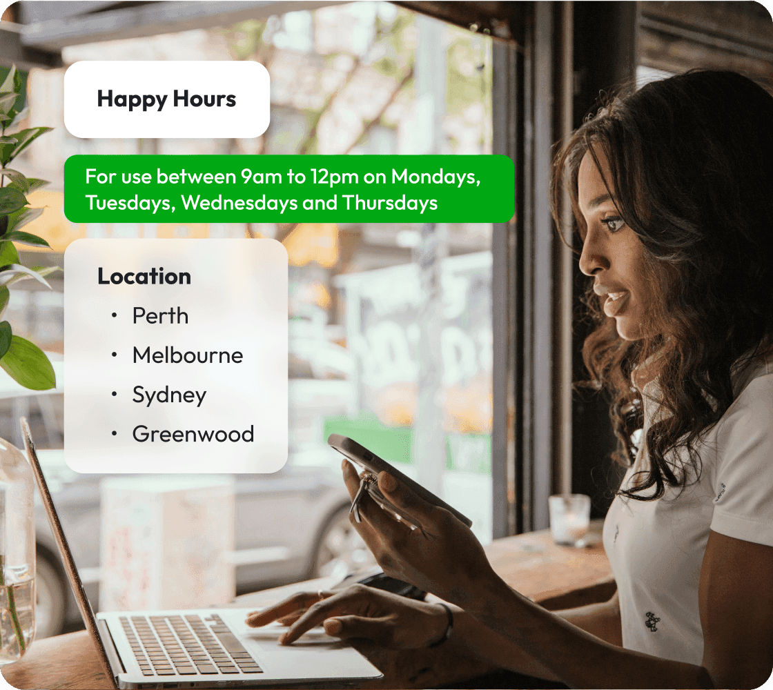 flexible loyalty system by location