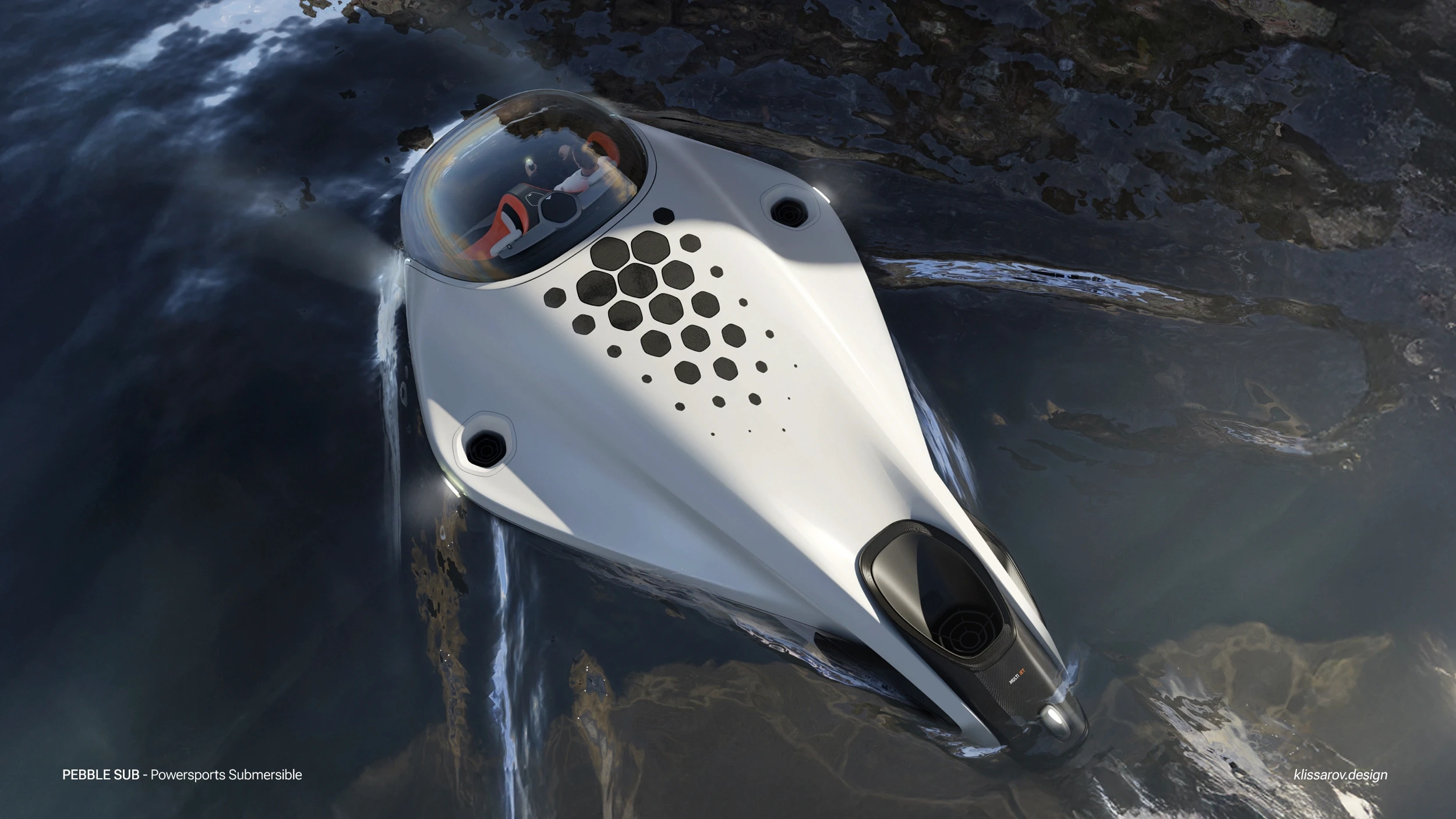 final submersible design on surface of water