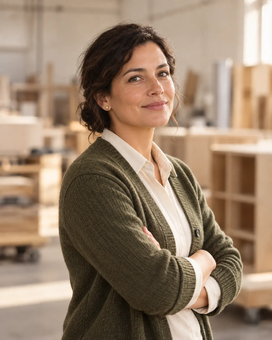 Lucía Ferreira, Head of Design Development, at the plant