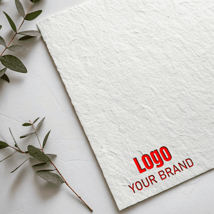 Tagline and logo mockup presentation