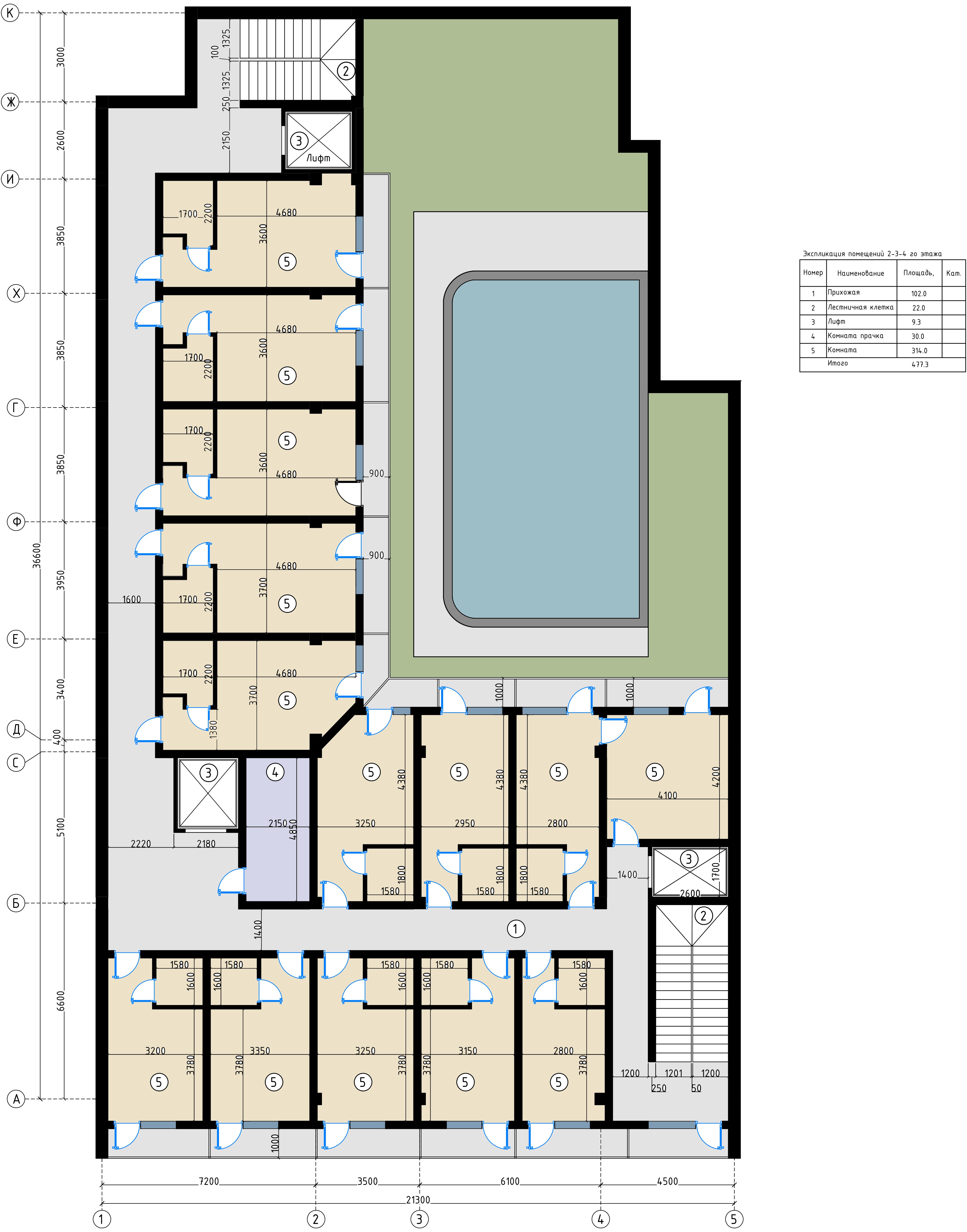 Архитектурная план гостиницы Yakkasaroy