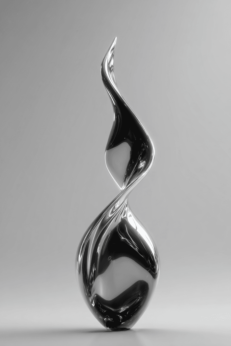 Modern abstract B&W composition