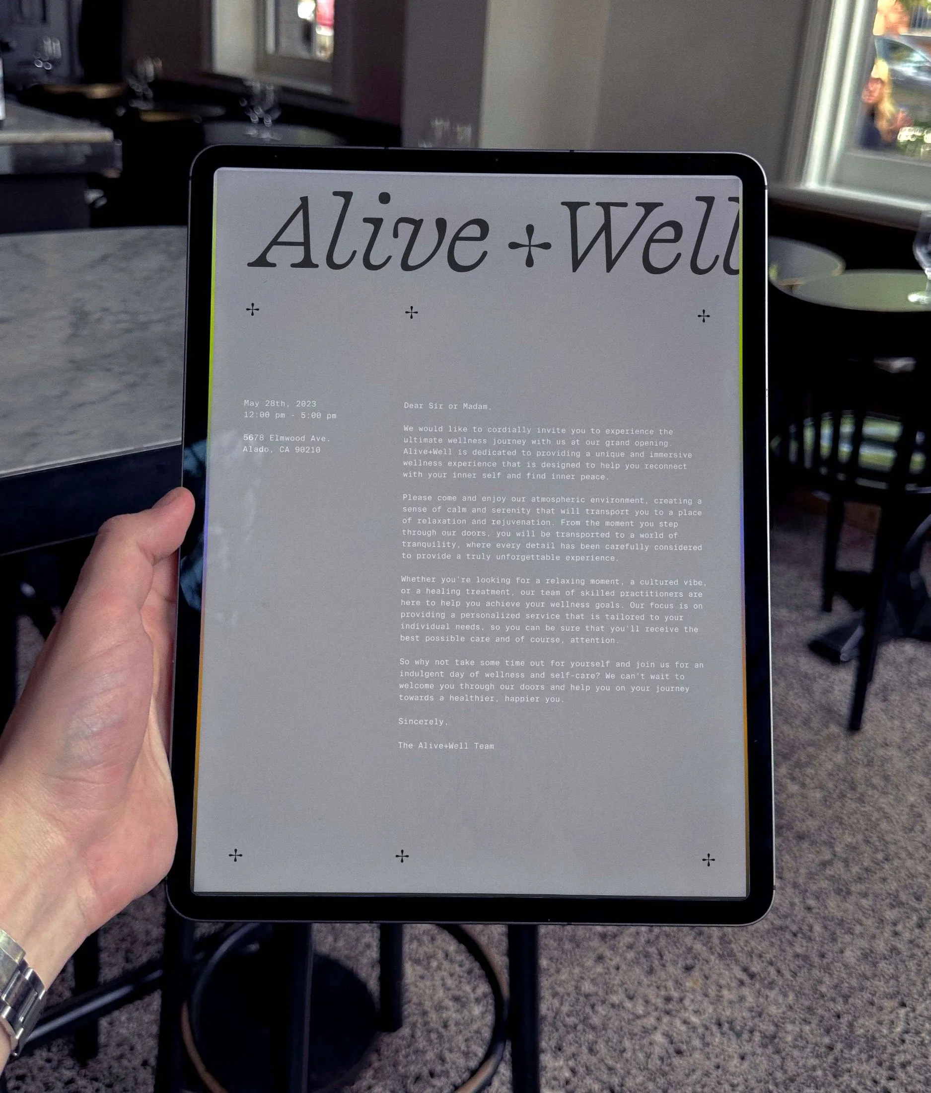 Alive+Well, Inivite