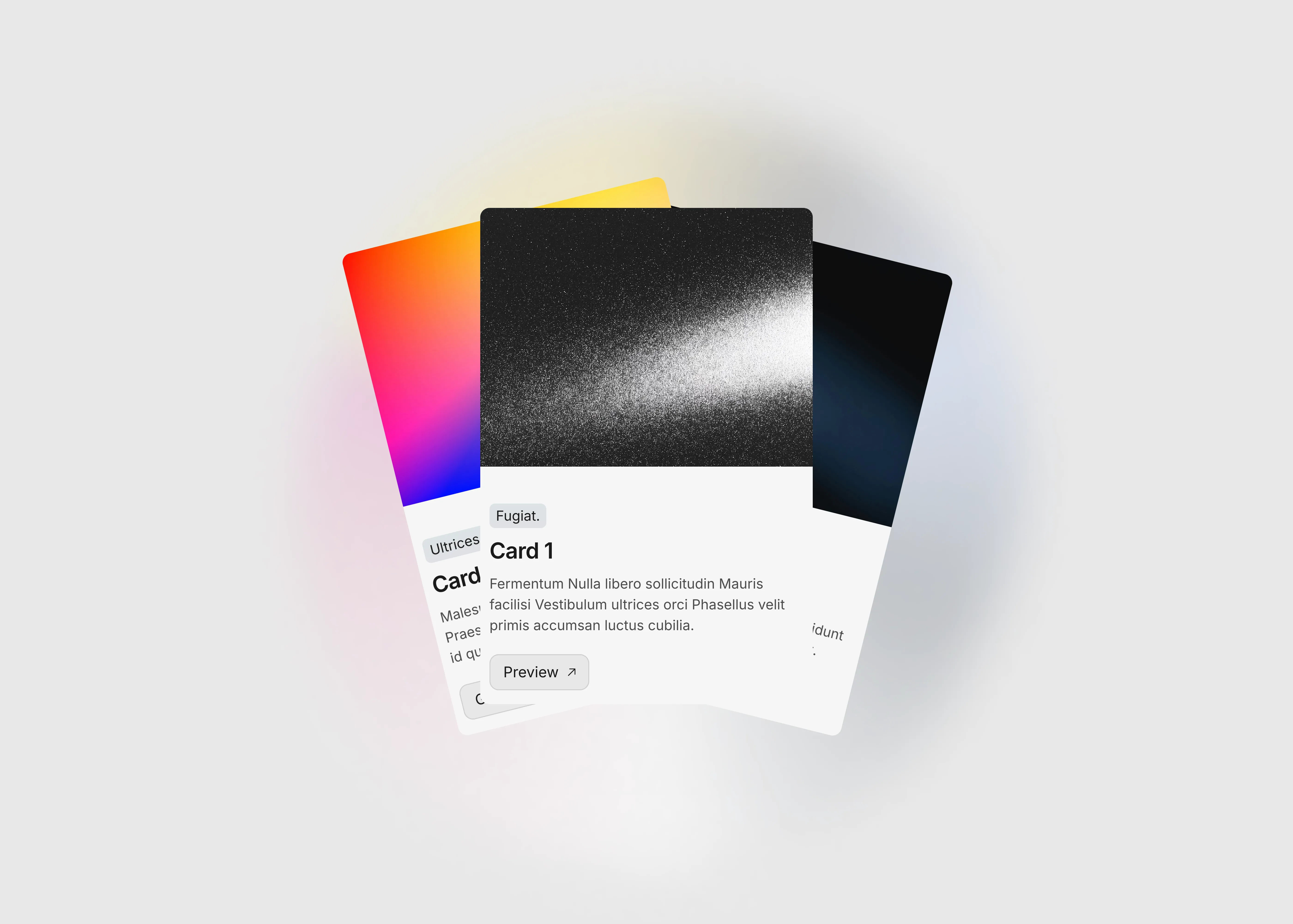 A light themed hover cards interaction