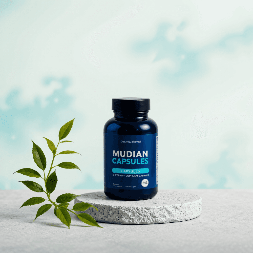 product photography of a bottle of dietary supplement capsules