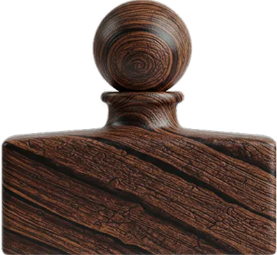 frasco pequeño de madera de perfume