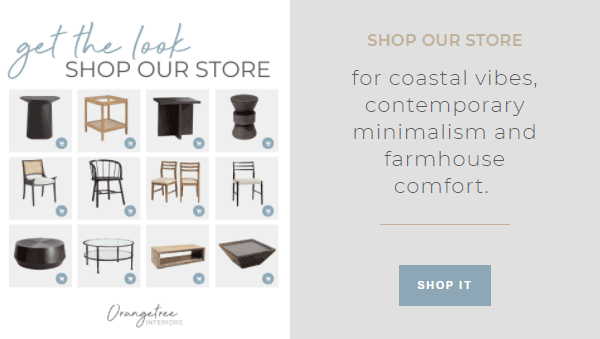 Contemporary Coastal Furniture & Decor with a hint of Modern Farmhouse