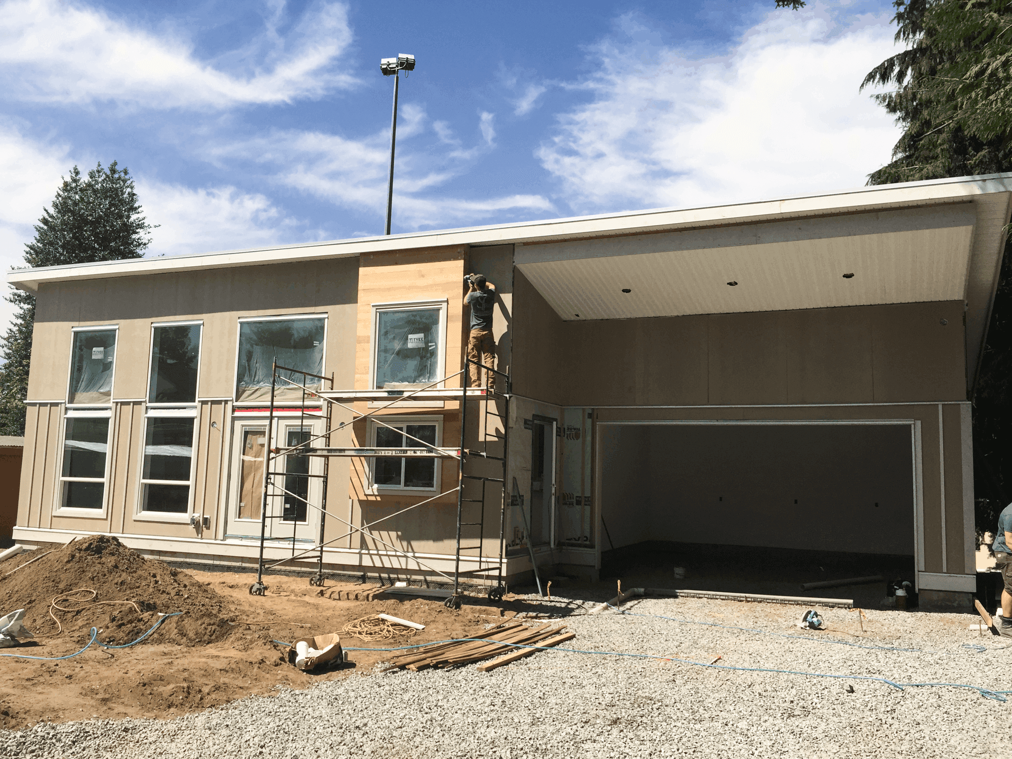 exterior work in progress shot