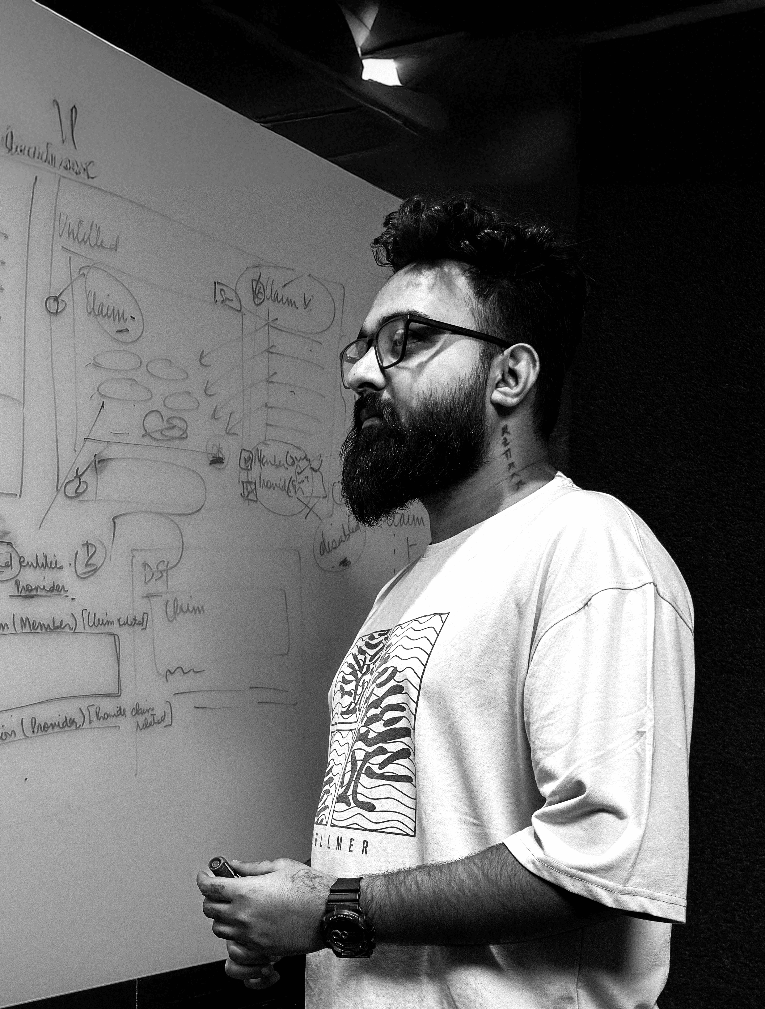 A black female model