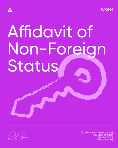 Affidavit of Non-Foreign Status