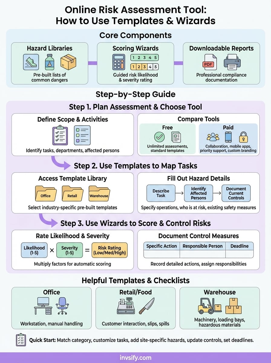 online risk assessment tool infographic