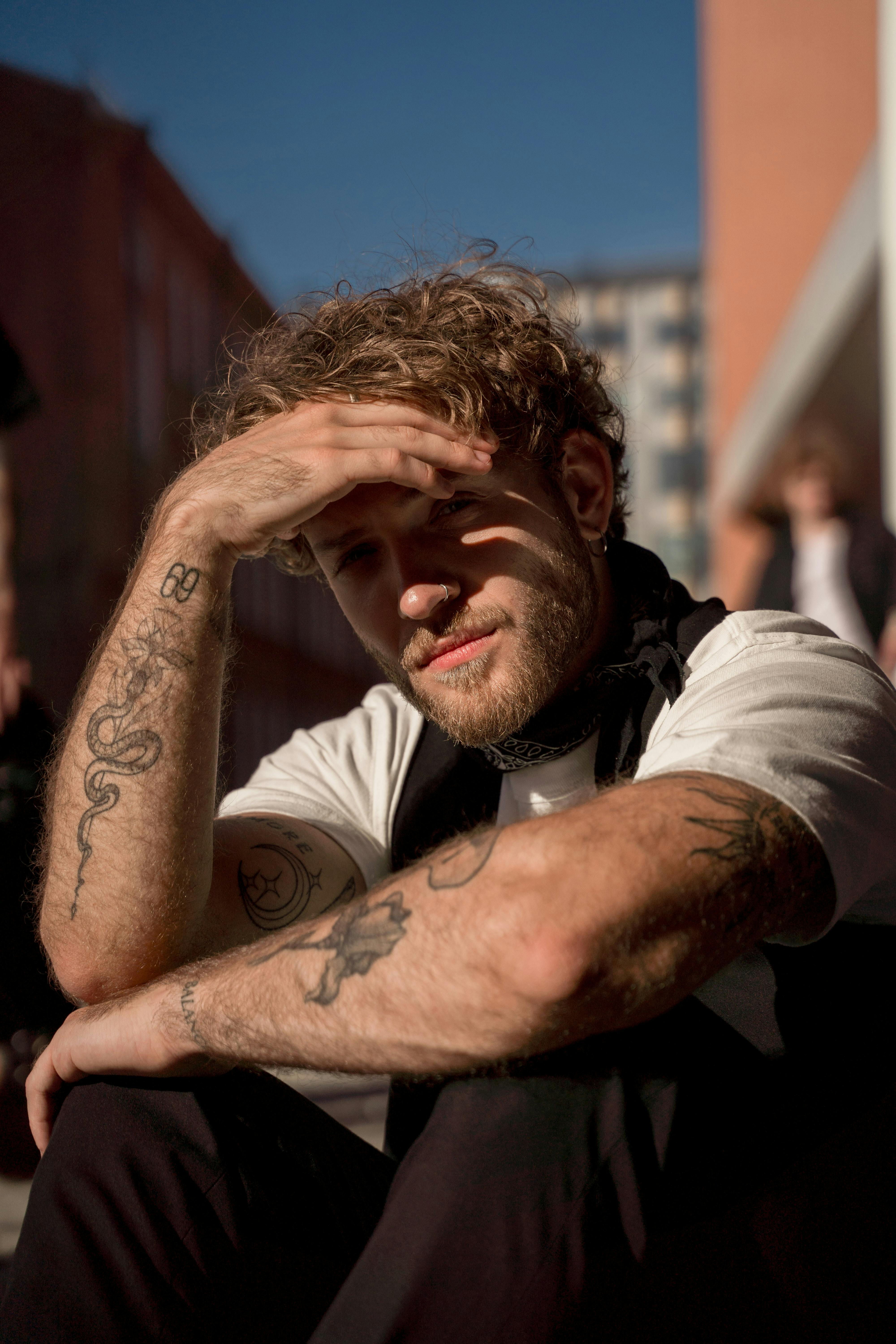 Dj playing music with blurred lights