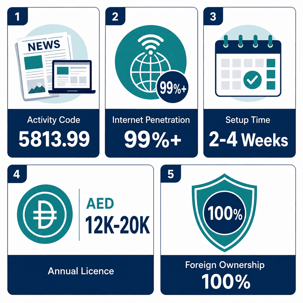 Infographic: Apply for a Newspapers Magazines & Periodicals Publishing Business License in Dubai