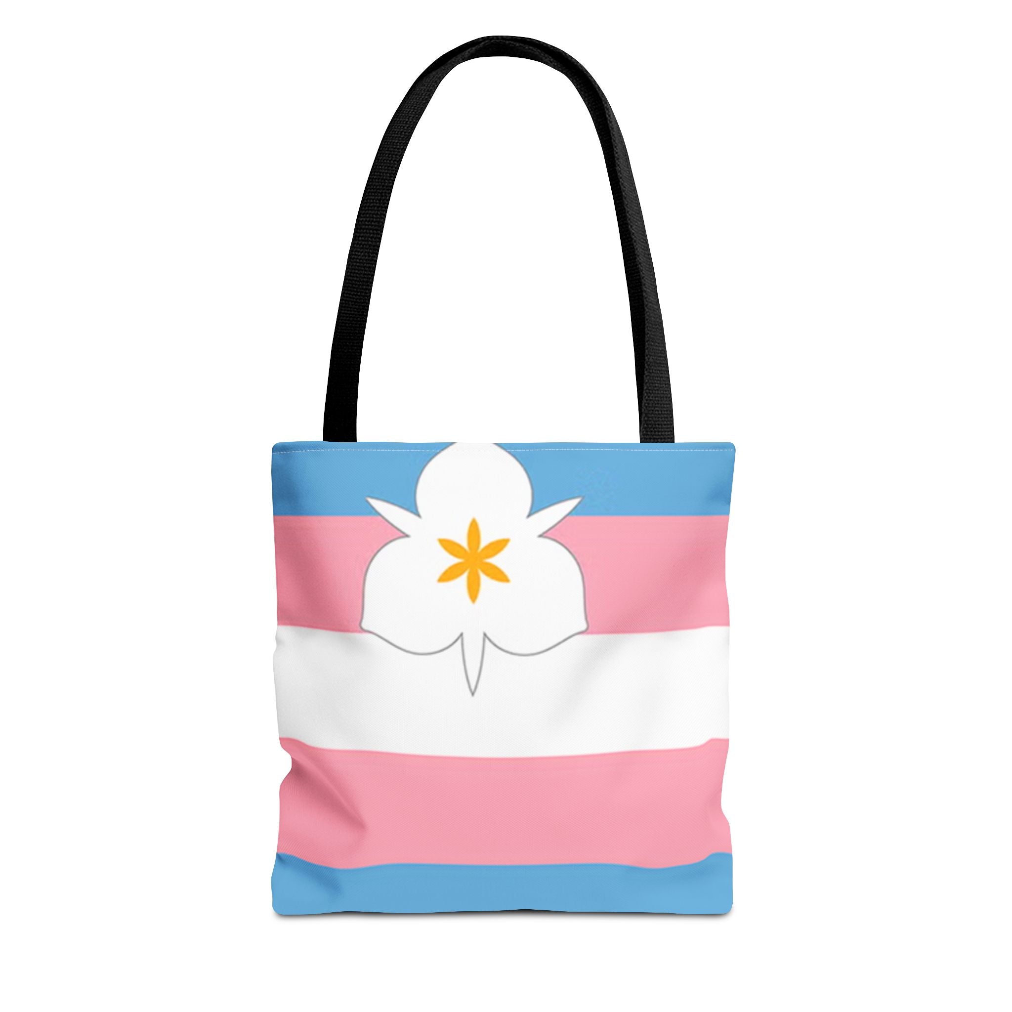 Trans Tote Bag with Salt Lake City Lily - Salt Lake Pride Flags