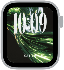 A selection from the Jade Atmos Apple Watch face collection