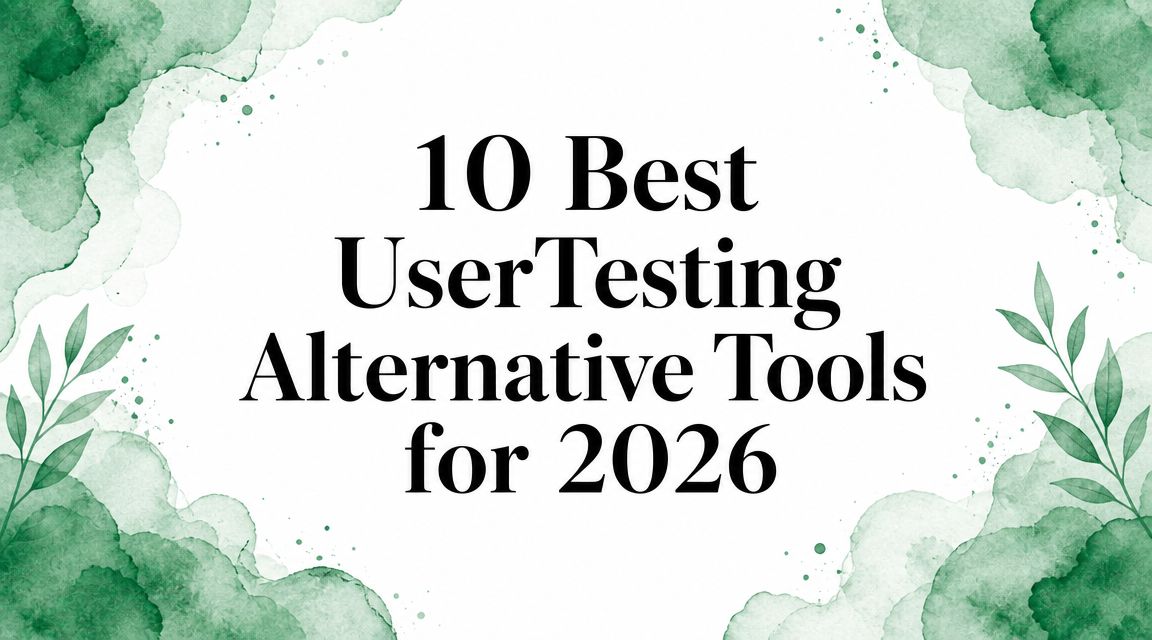 10 Best UserTesting Alternative Tools for 2026