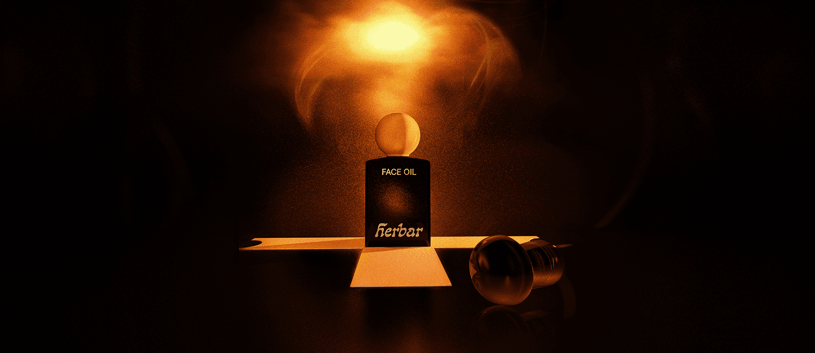 Visuel principal du produit Herbar, direction artistique et mise en scène du packaging cosmétique.