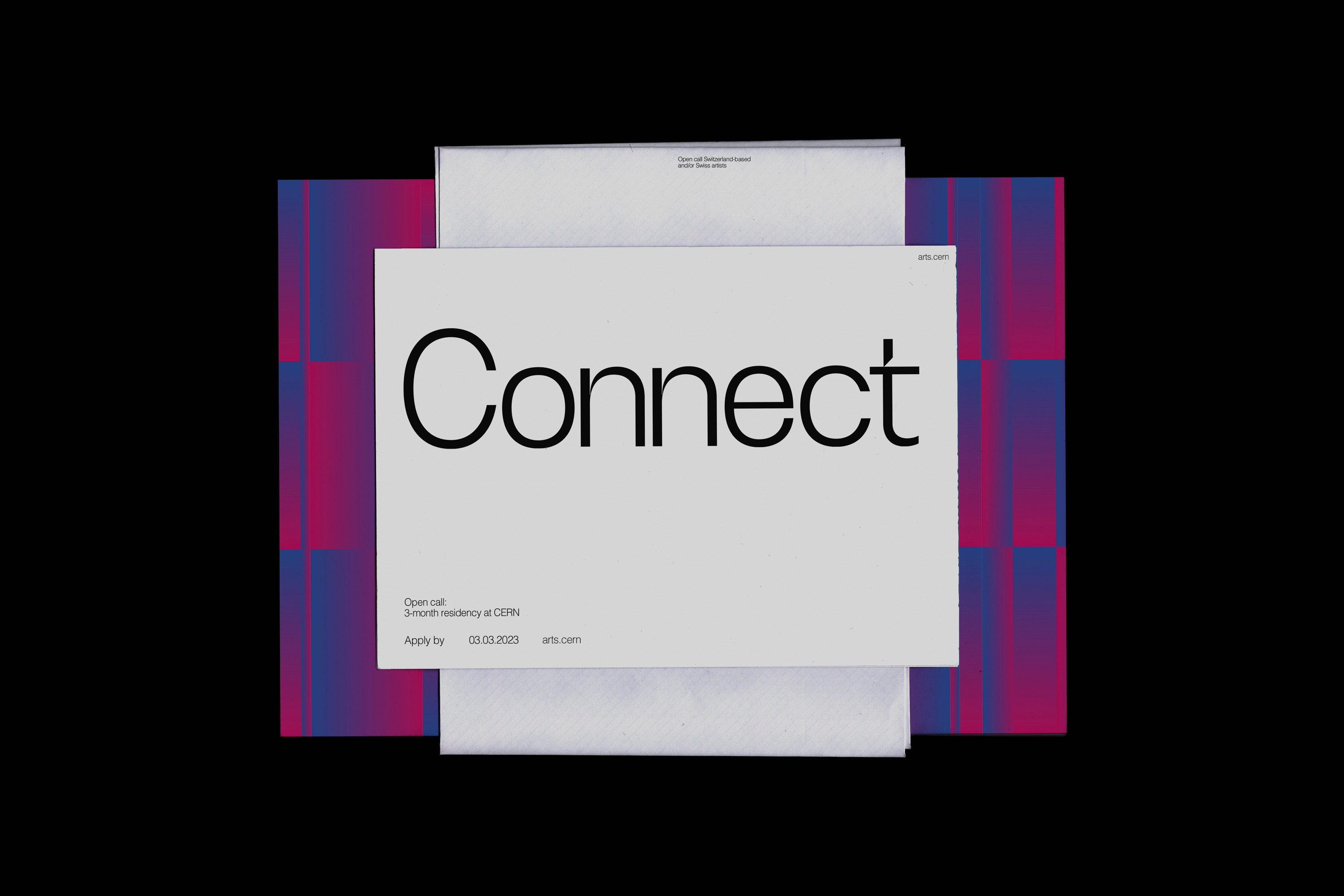 Logo of artistic residence Connect by Arts at CERN