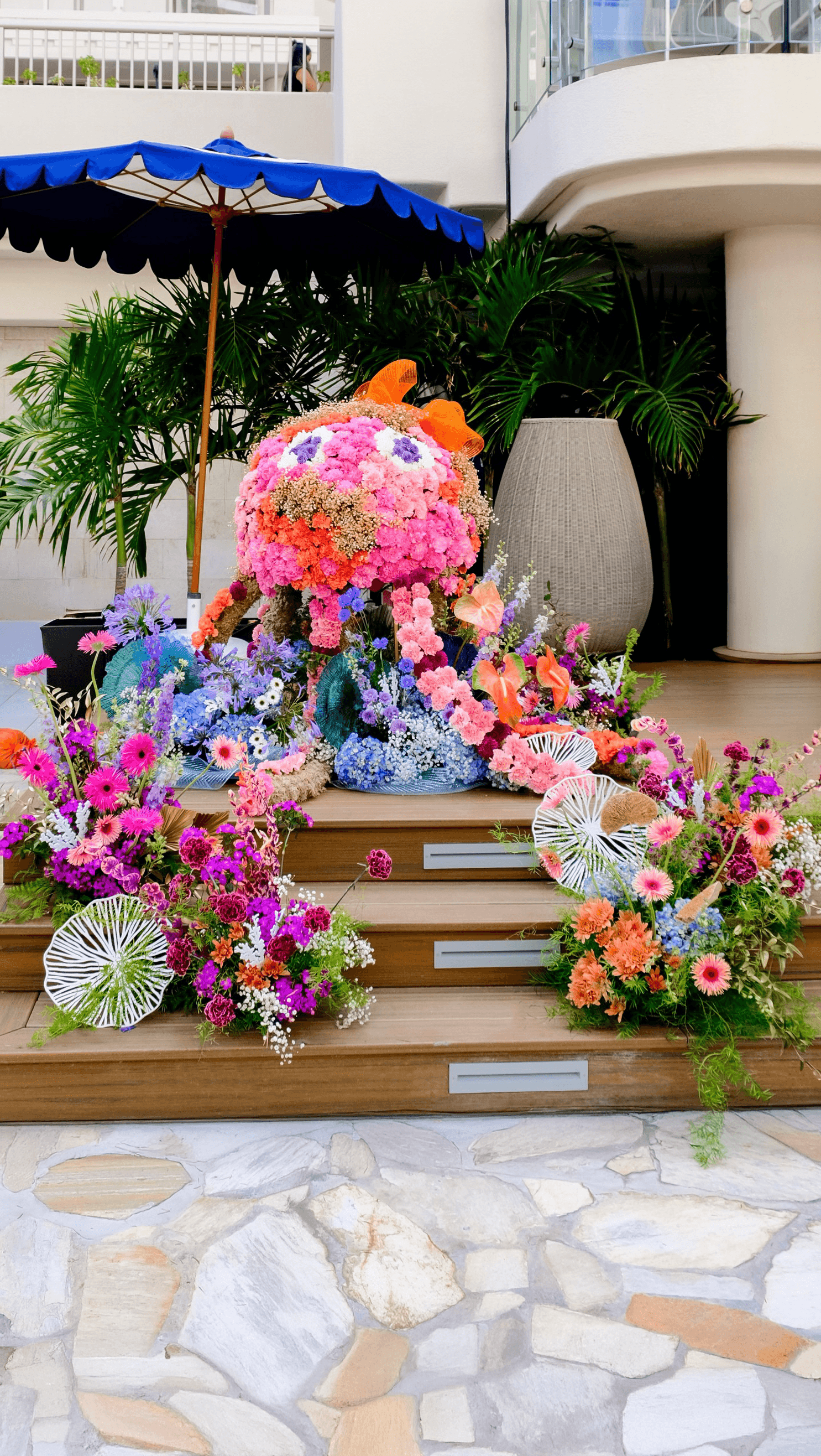 Floral Octopus Sculpture