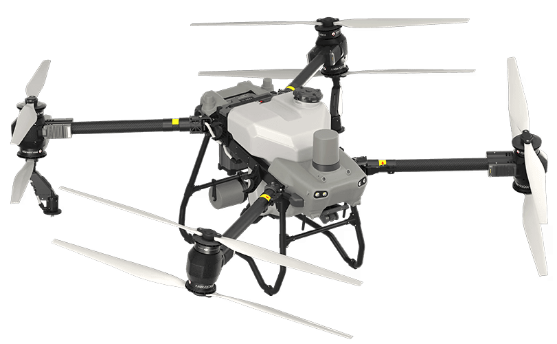 Poljoprivredni dron na beloj pozadini