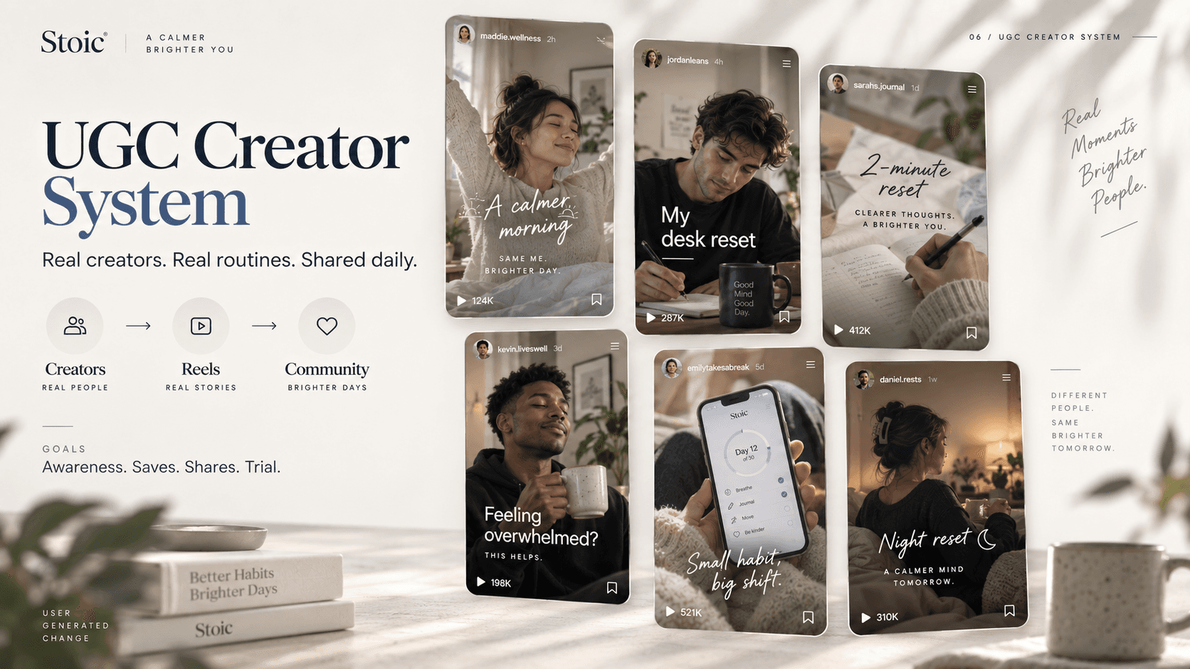 Stoic independent concept — 06 UGC Creator System