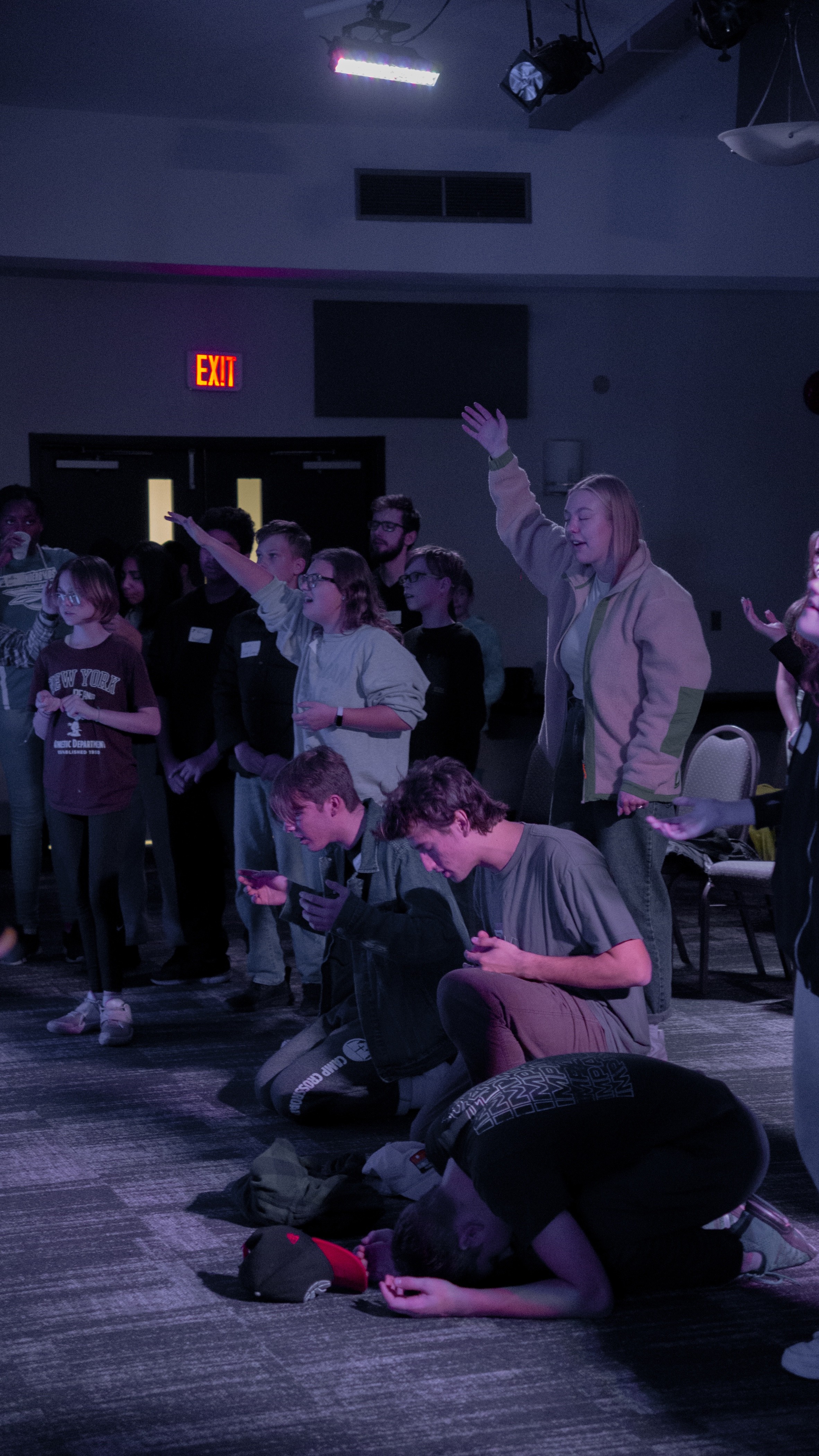 some of our youth group playing basketball at Base City Centre