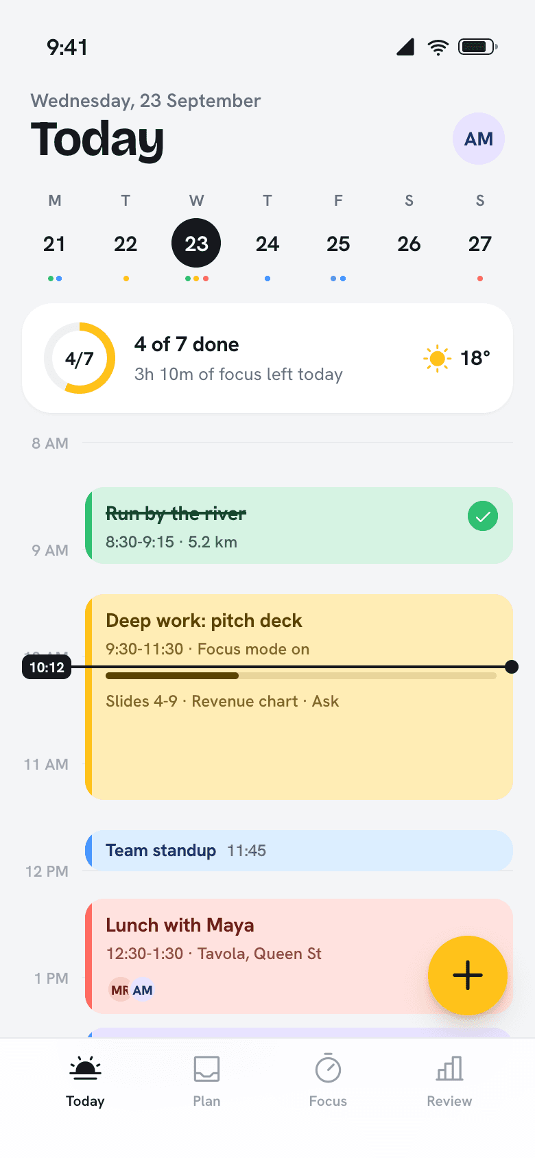 Your whole day on one screen.