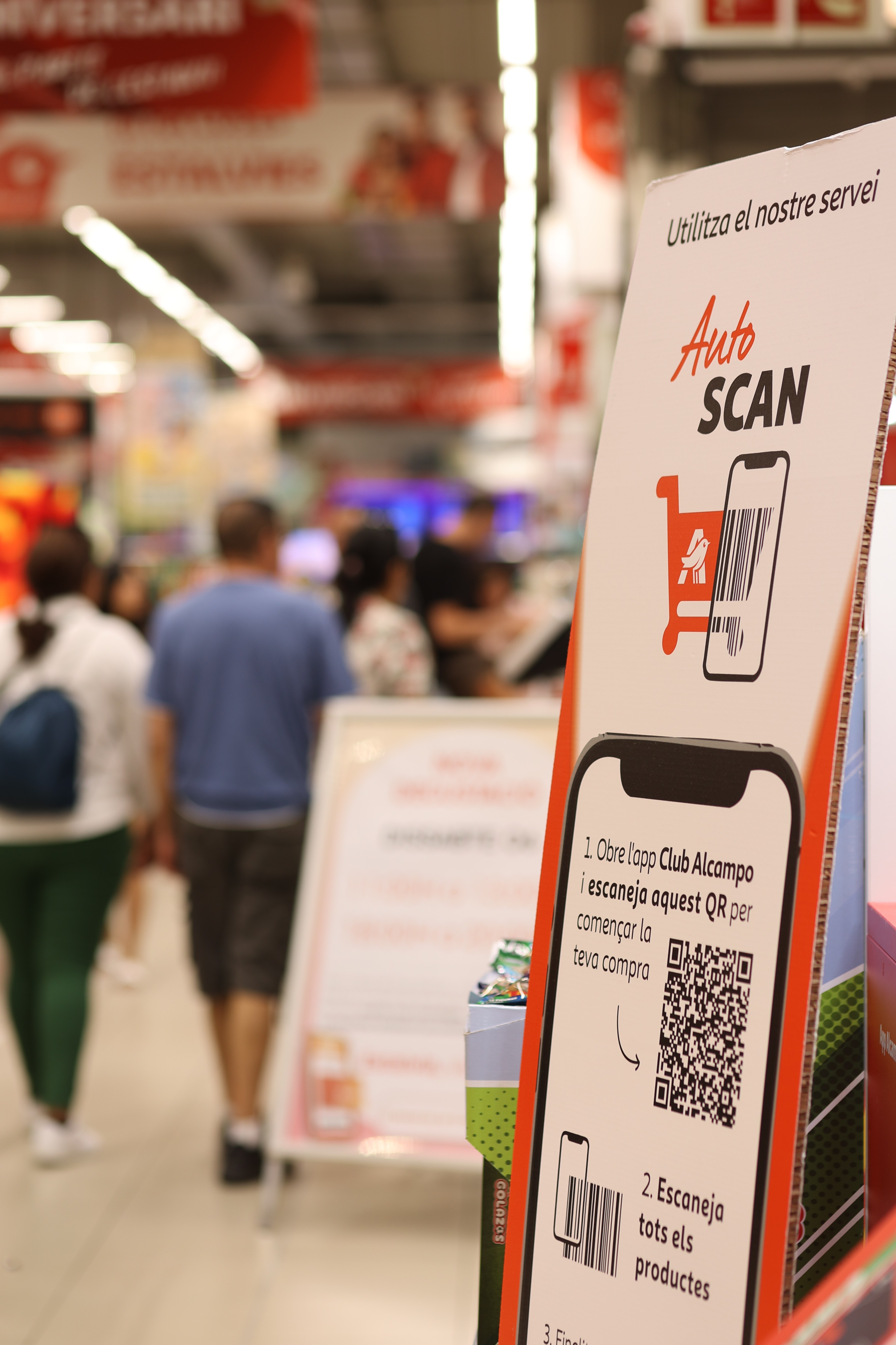 alcampo autoscan checkin powered by shopreme self-checkout scan and go