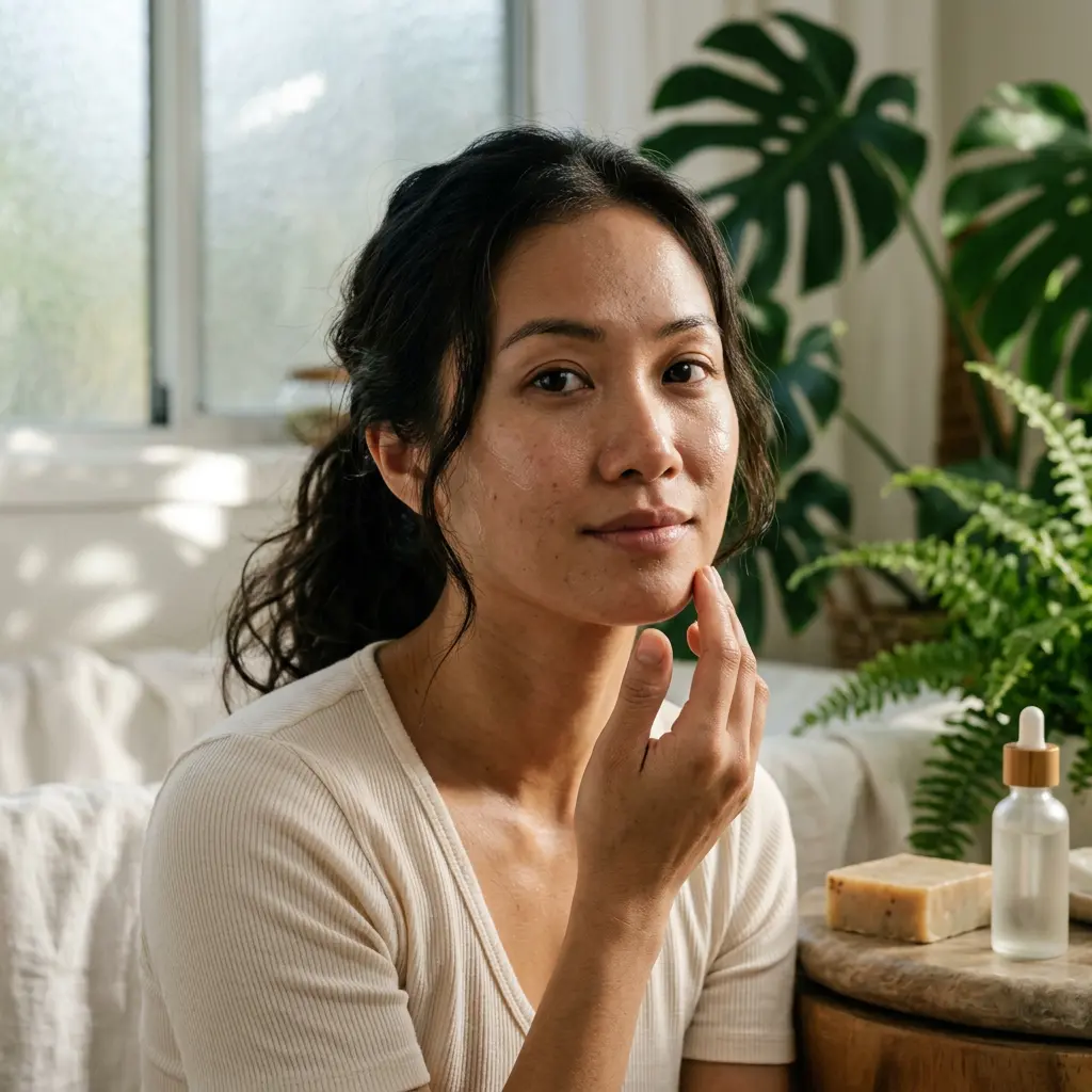 smooth skin after dermaplaning facial