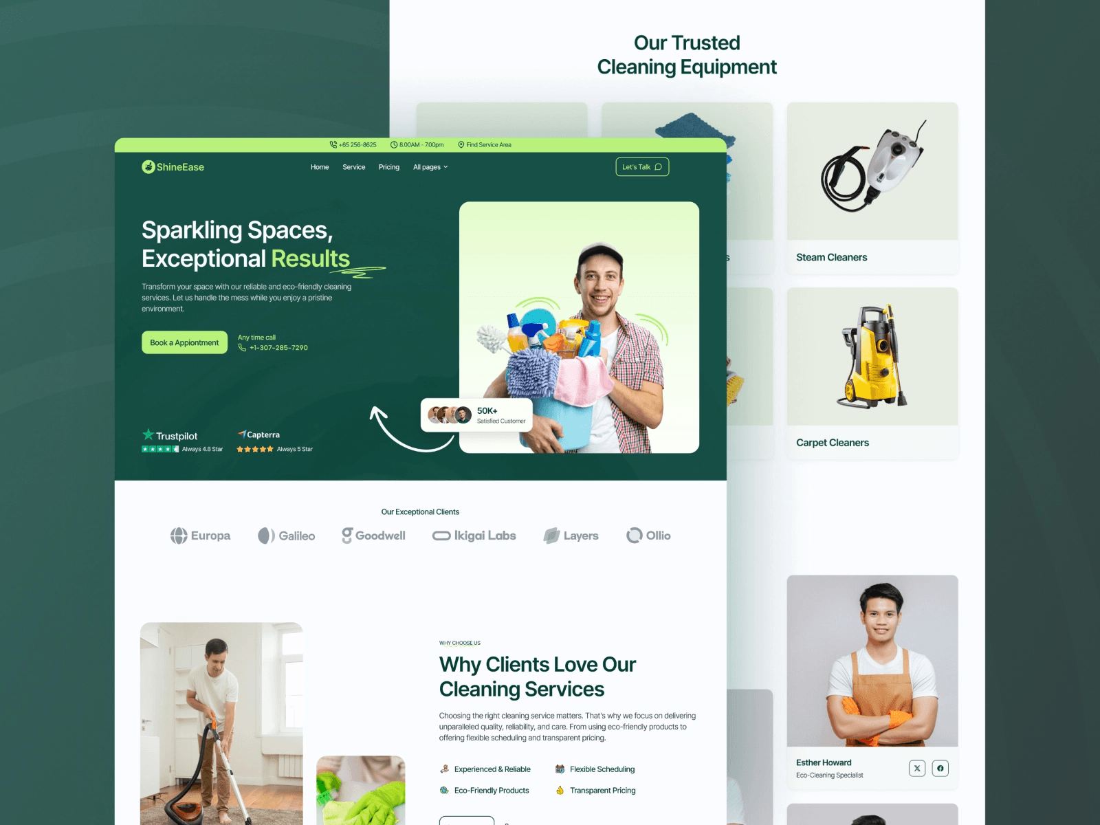 Top 12 Services Website Templates - SineEase