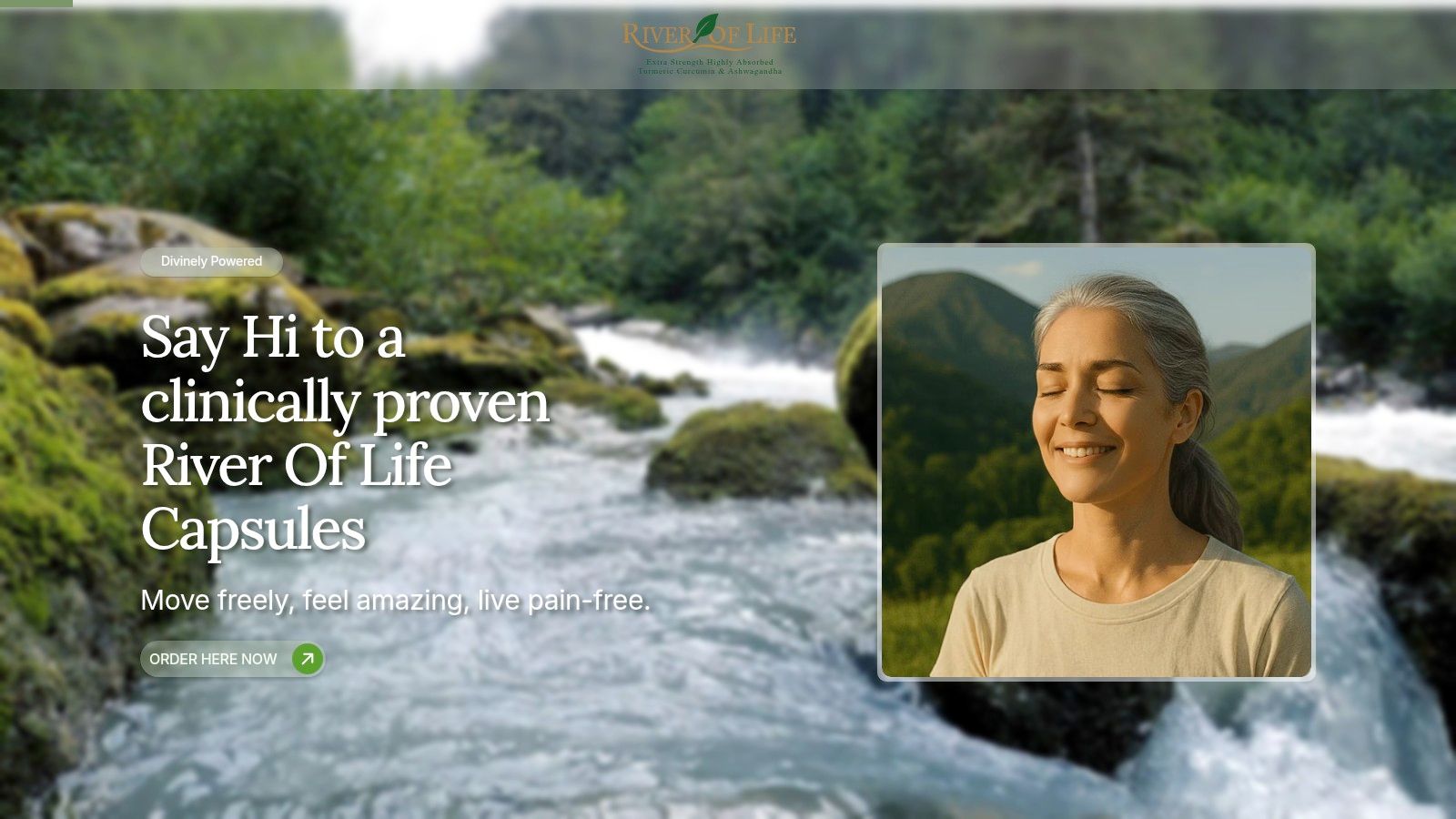Screenshot from https://riveroflifecapsules.com