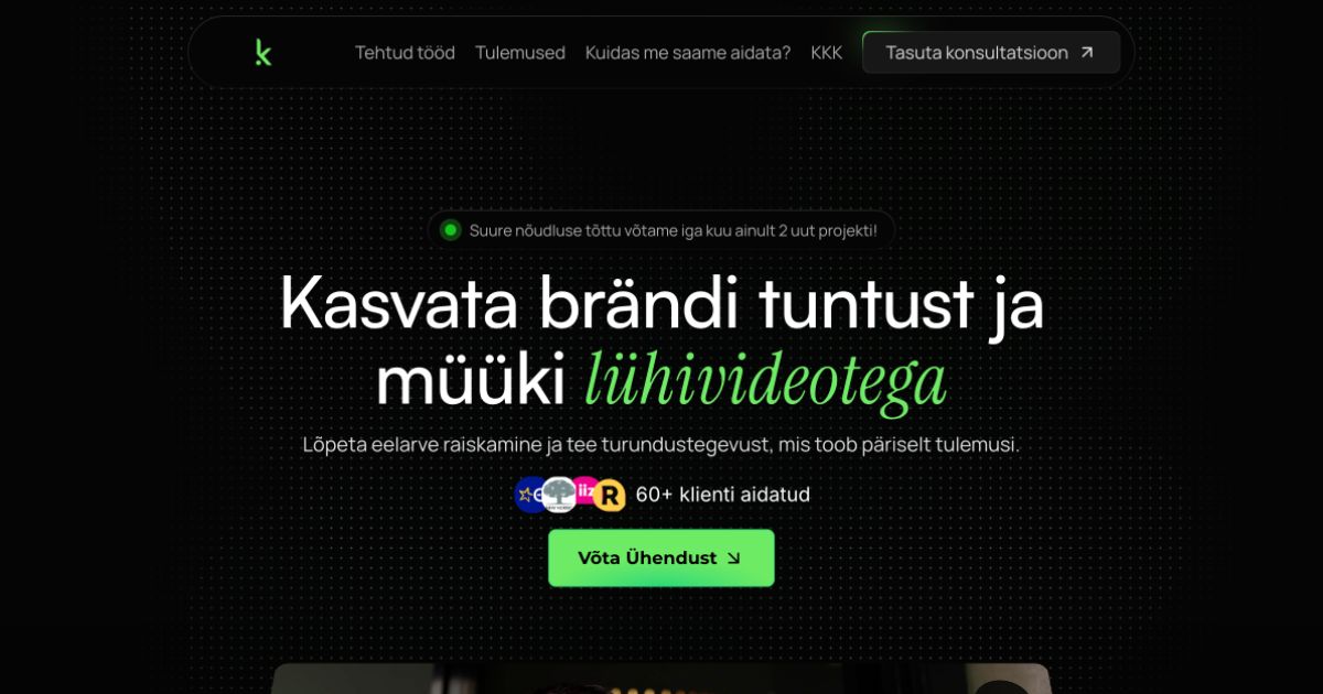 Lühivideod ja TikTok turundus - Kontent.ee