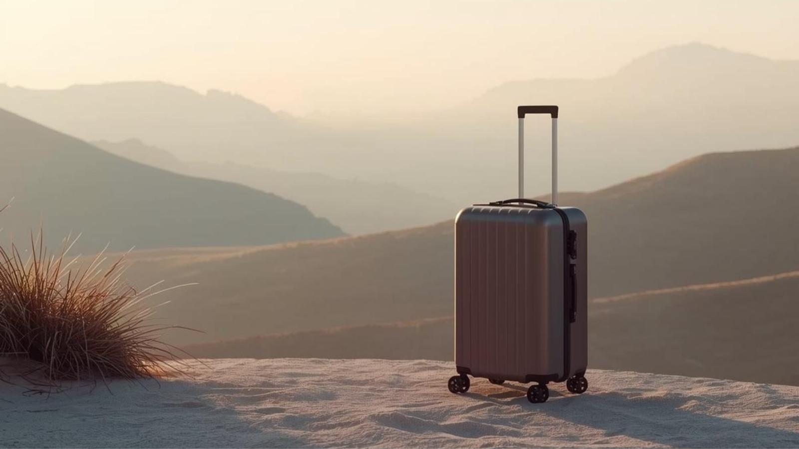 Suitcase on Dusky Background