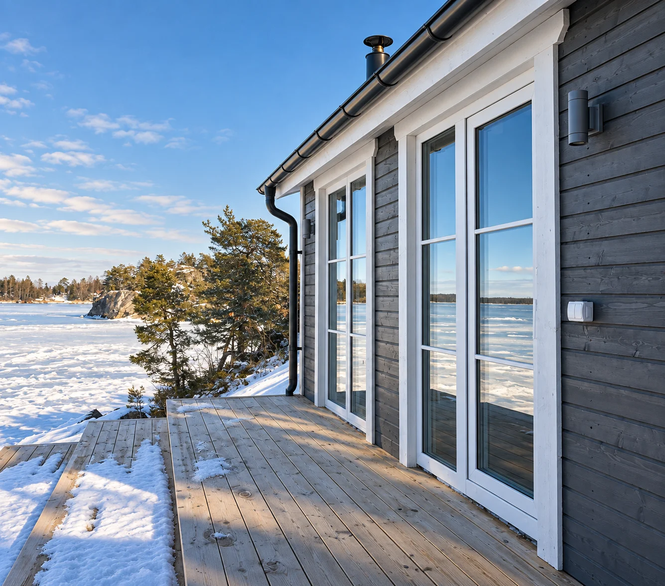 Bastubyggnaden på Villa Muskö