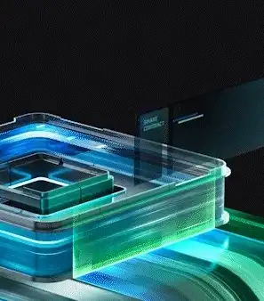 Blue 3D Abstract