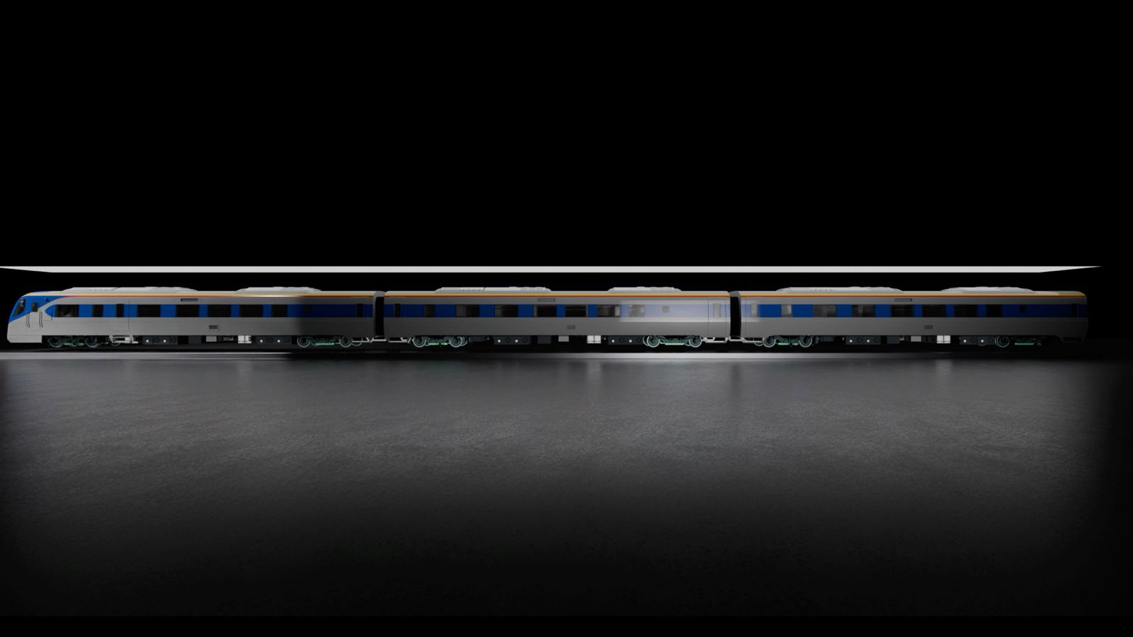 KTM 3D Model Train Side View