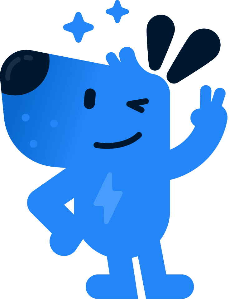 Movi il cane blu mascotte di Carmove