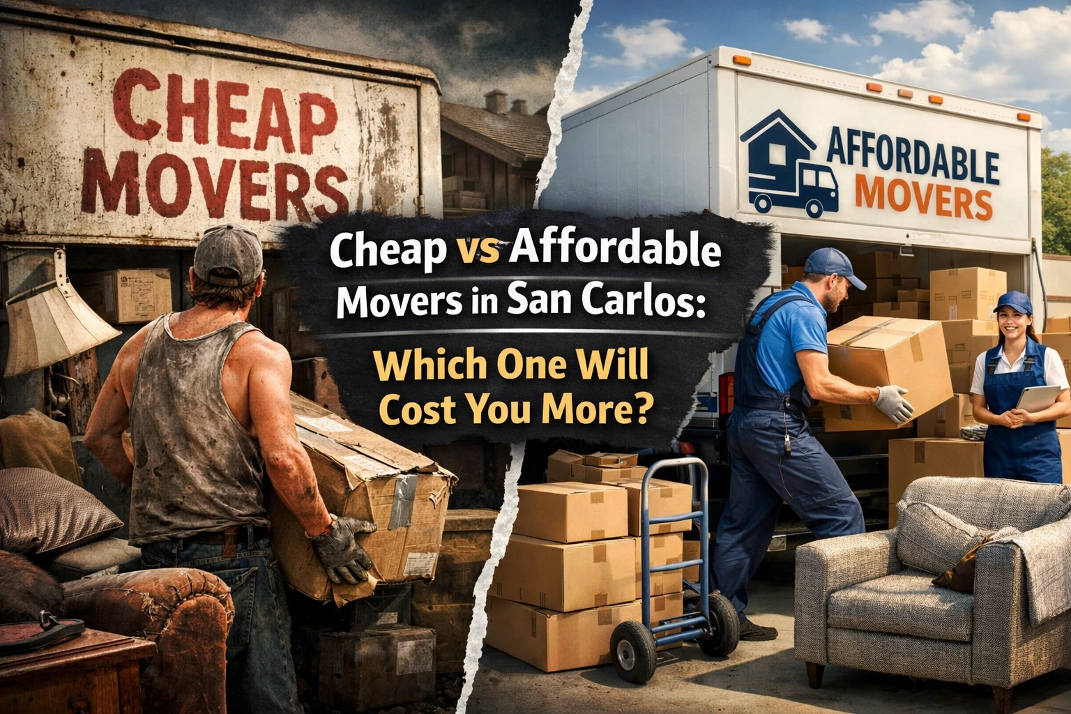 Cheap vs Affordable Movers in San Carlos: Which One Will Cost You More? Which One Will Cost More?